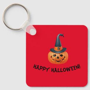 Grinning pompoen sleutelhanger