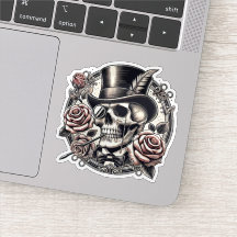 Grinning Skull in Top Hat