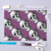 Grinning Skull Tissue Paper Paarse Tissuepapier (Craft)