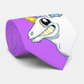 Grinning Unicorn Necktie Stropdas (Opgerold)