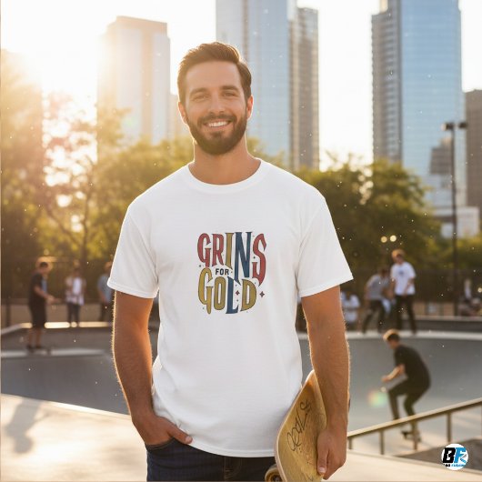 Grins pour T-shirts Gold Funny