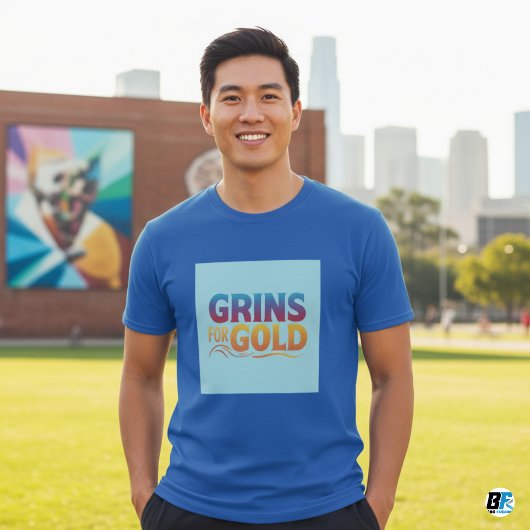 Grins pour T-shirts Gold Funny