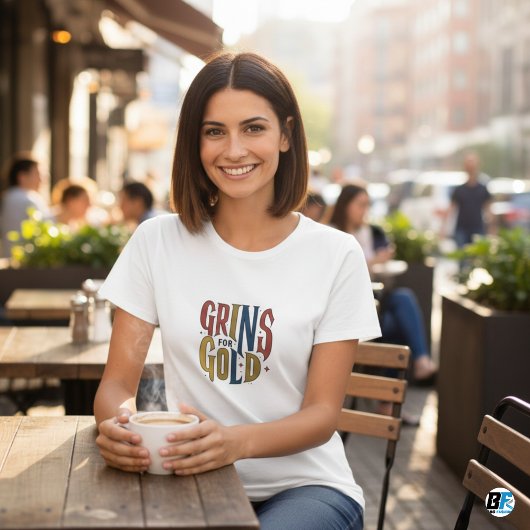 Grins pour T-shirts Gold Funny