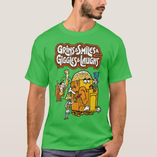 Grins Smiles Giechelen Lachen Graan T-shirt