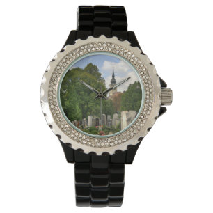 Grinzinger Friedhof, Wien Österreich Horloge