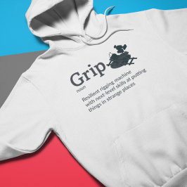 Grip Definition Light Mode - Film Crew Hoodie