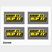 Grip het en Rip het Rechthoekige Sticker (Vel)