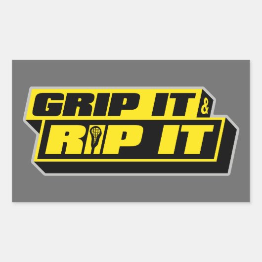 Grip het en Rip het Rechthoekige Sticker (Voorkant)