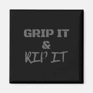 Grip het en rip het voor Lacrosse Golf Motocross K Magneet