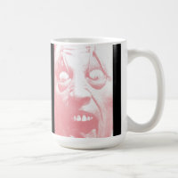 Grip Koffie Mok boze gezicht