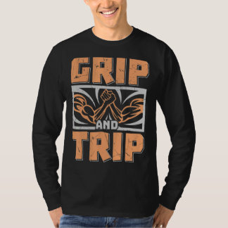 Grip op wegdek en rolarm t-shirt