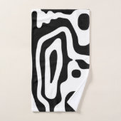 Grip Vise : Noir et Blanc Abstrait (Serviette à main)