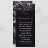 Gris Agis Plan Mariage de sièges Table Place Carte (Devant / Derrière)