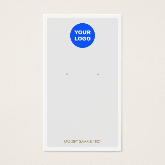 Gris Ajouter un logo Bordure blanche Porte d'écran (Devant)