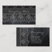 Gris antique de noir de carte de visite de (Devant / Derrière)