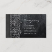 Gris antique de noir de carte de visite de (Dos)