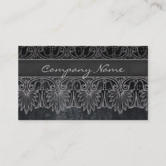 Gris antique de noir de carte de visite de (Devant)