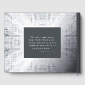 Gris Argent Véritable Foil Funérailles Livres d'in (Verso)