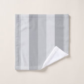 Gris argenté rayé (Gant de toilette)