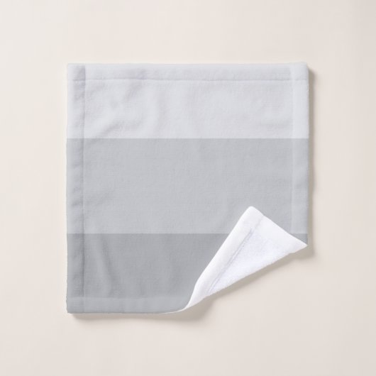 Gris argenté rayé (Gant de toilette)