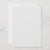 Gris argenté tache tache élégante invitations de f (Dos)