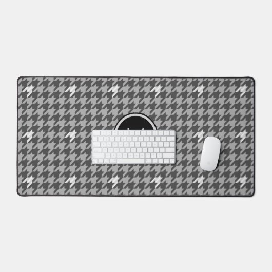Gris aux accents d'argent Houndstooth (Clavier et souris)