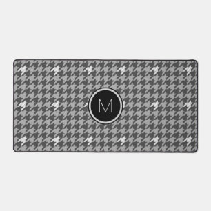 Gris aux accents d'argent Houndstooth