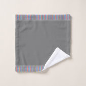 Gris Avec Des Rayures (Gant de toilette)