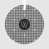 Gris avec l'ornement de base de l'accent d'argent (dos)