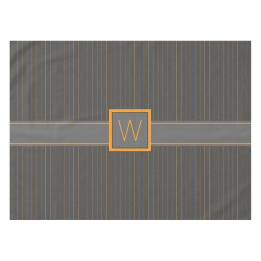 Gris avec nappes à rayures orange (Devant (Horizontal))