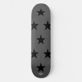 Gris avec Stars noirs HAMbWG Skateboard (Recto)