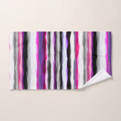 Gris, blanc et rose Abstrait (Serviette à main)