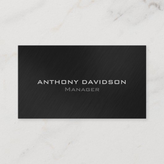 Gris Blanc Moderne Simple Carte de visite (Devant)