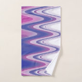gris bleu Fuchsia (Serviette à main)