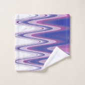 gris bleu Fuchsia (Gant de toilette)