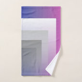 gris bleu Fuchsia (Serviette à main)