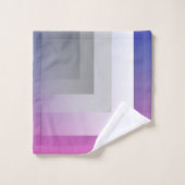 gris bleu Fuchsia (Gant de toilette)