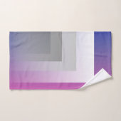 gris bleu Fuchsia (Serviette à main)