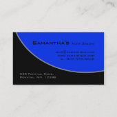 Gris bleu royal 2H de salon de carte de visite (Dos)