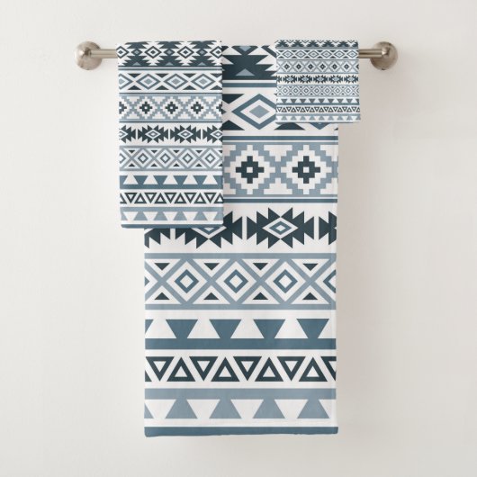 Gris-Bleus et blanc de motif stylisés par Aztèque (En situation)