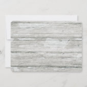 Gris Bois Arrière Droite Photo Faire-part de maria (Dos)