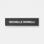 Gris Bois Design Plaque Texte gras lisible (Devant)
