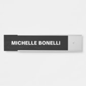 Gris Bois Design Plaque Texte gras lisible (Devant)