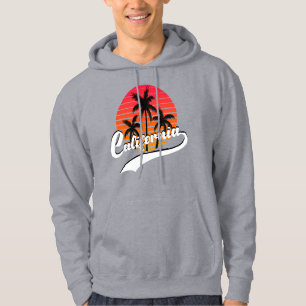 Gris California Retro Sweat - shirt à capuche
