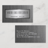 Gris Canvas Professional Designer Carte de visite (Devant / Derrière)