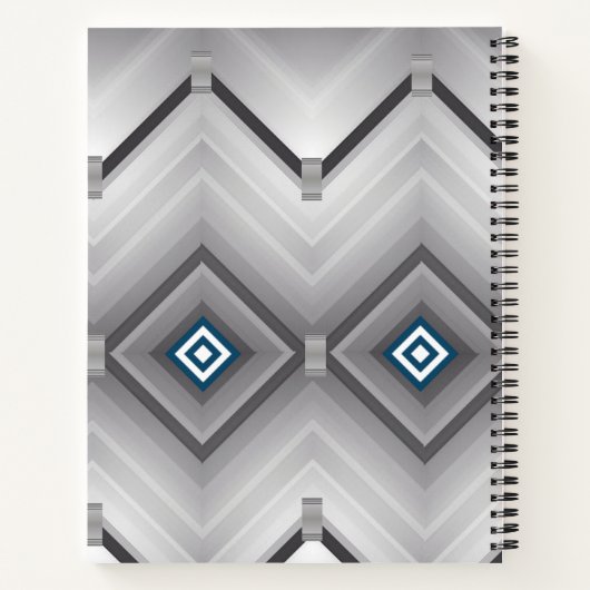 Gris Carnet spirale (Dos)