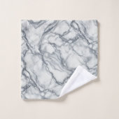 Gris chic et aspect marbre blanc Glamour (Gant de toilette)