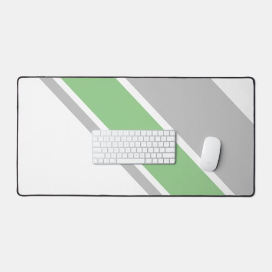 Gris Clair Chic Gris Sage Vert Gris Frappes Sur Bl (Clavier et souris)
