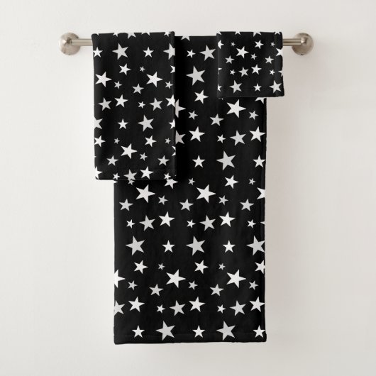Gris clair et étoiles blanches sur fond noir (En situation)