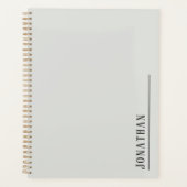 gris clair minimaliste monogramme (Devant)